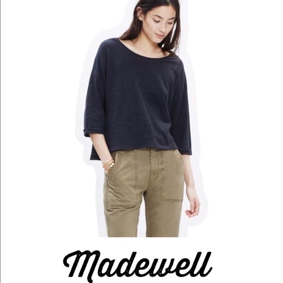 Madewell Audio Tee 3/4 Sleeve tee shirt SMall - Picture 4 of 9